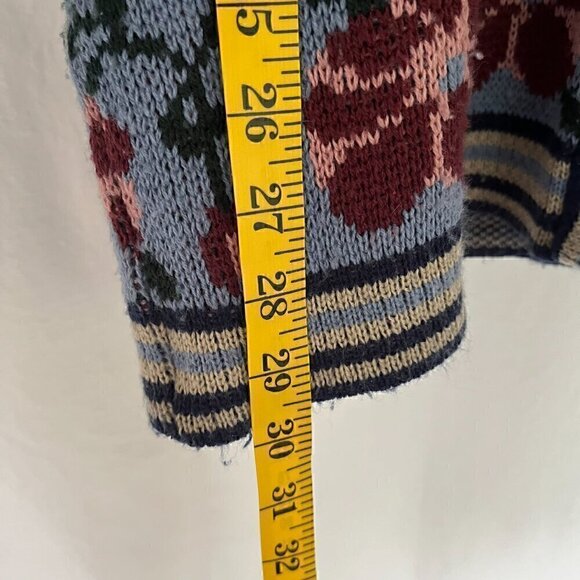 Boundary Waters‎ Vintage  Button Down Cardigan Flower Blue - Picture 5 of 7